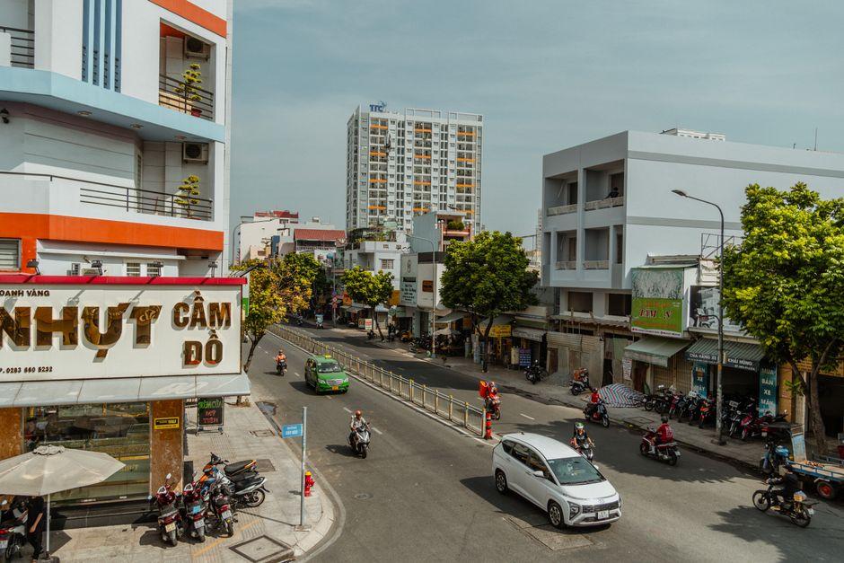 Scooters on a Vietnamese Street